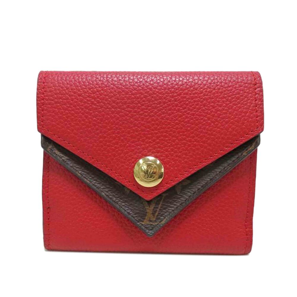 LOUIS VUITTON Portefeuille Double V Compact Monogram Ruby